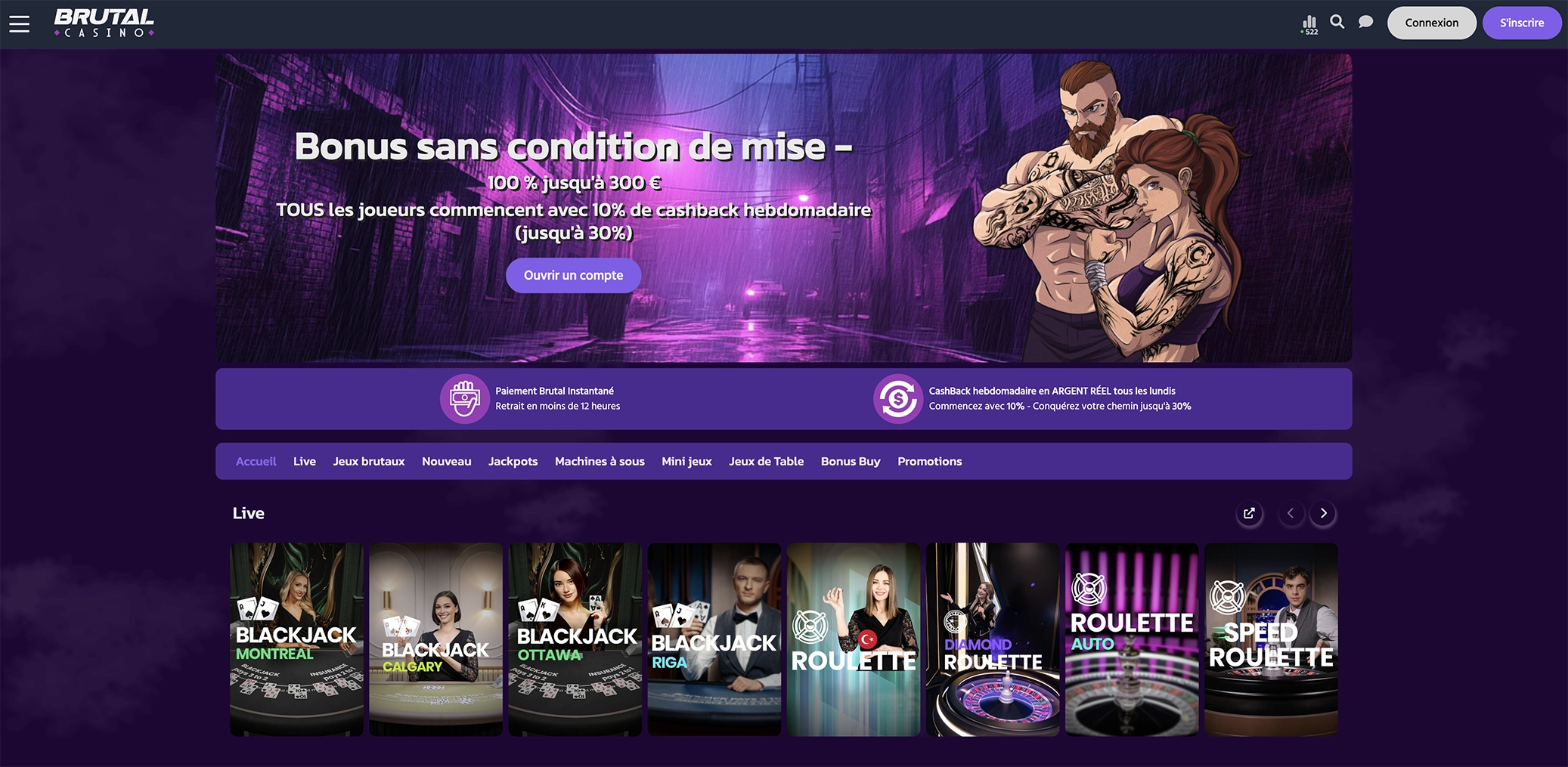 Accueil Brutal Casino